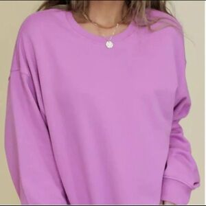 Wild Fable Women’s Purple Long Sleeve Thermal Mix Tunic T-Shirt Medium